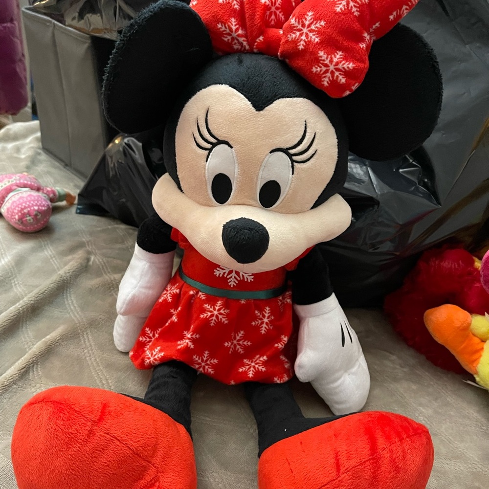 Holiday large plush mini mouse